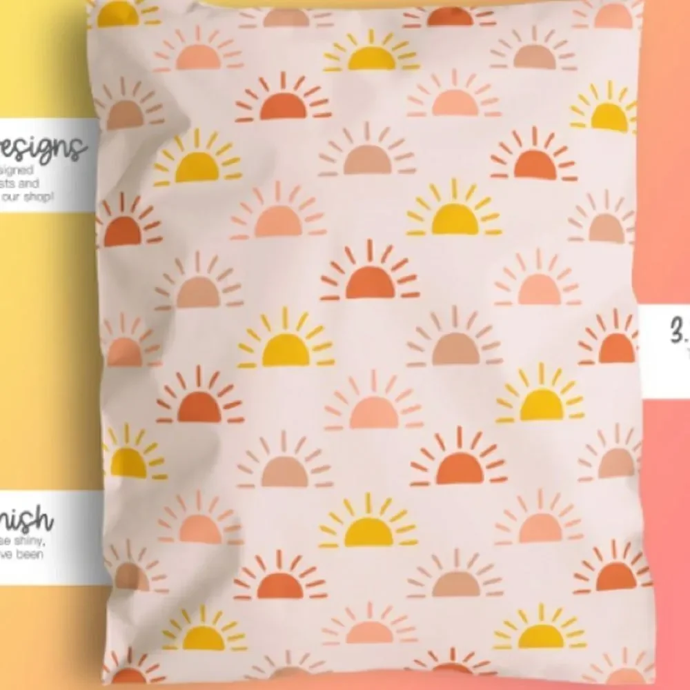 Poly mailers insert cards stickers